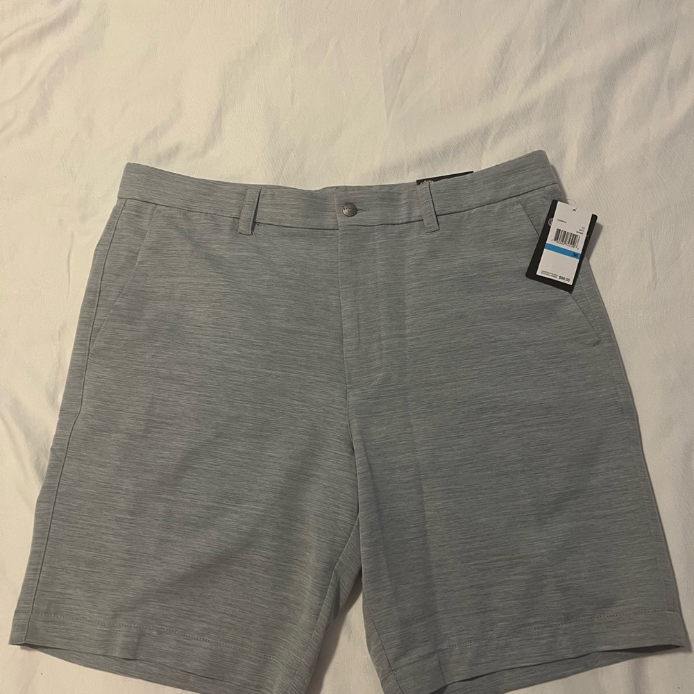 Callaway Men's Light Gray Flat Front Shorts
